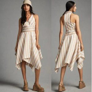 Anthropologie Maeve Asymmetrical Wrap Shirt Dress NWT 4